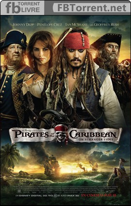 Piratas do Caribe: Navegando em Águas Misteriosas (2011) DVD-Rip Dual Áudio 